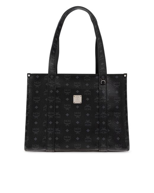 MCM Black 'Aren Large' Shopper Bag