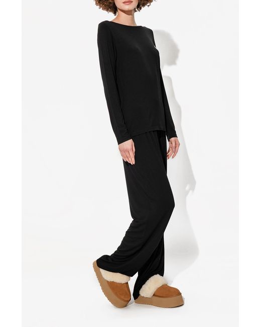 Ugg Black 'Funkette' Suede Platform Boots