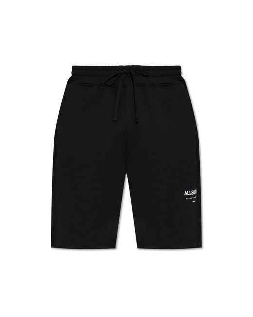 AllSaints Black 'Underground' Shorts for men