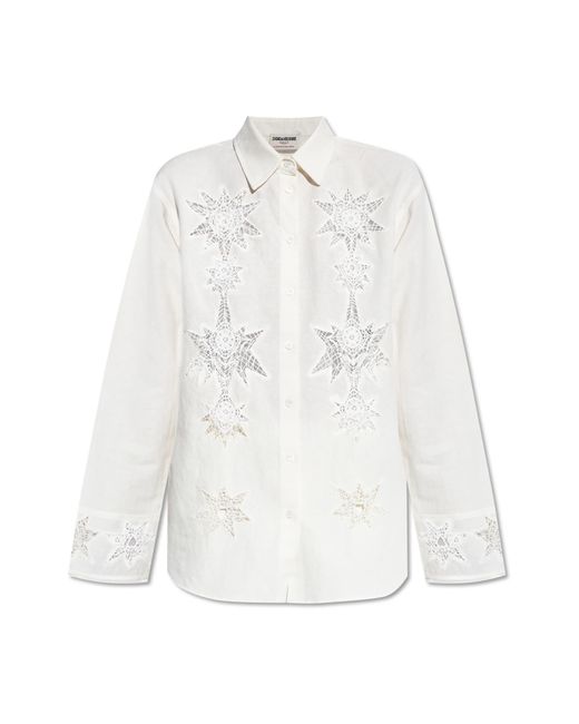 Zadig & Voltaire White Shirt 'Morning'