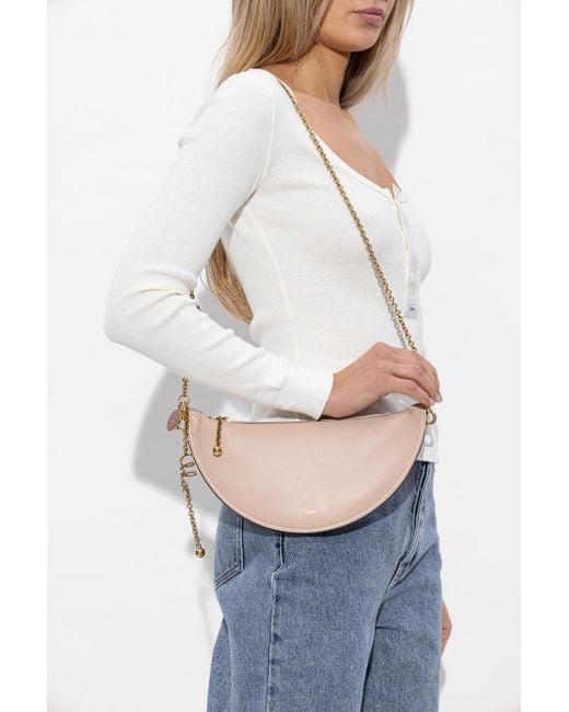 Chloé White 'Halfmoon Mini' Shoulder Bag