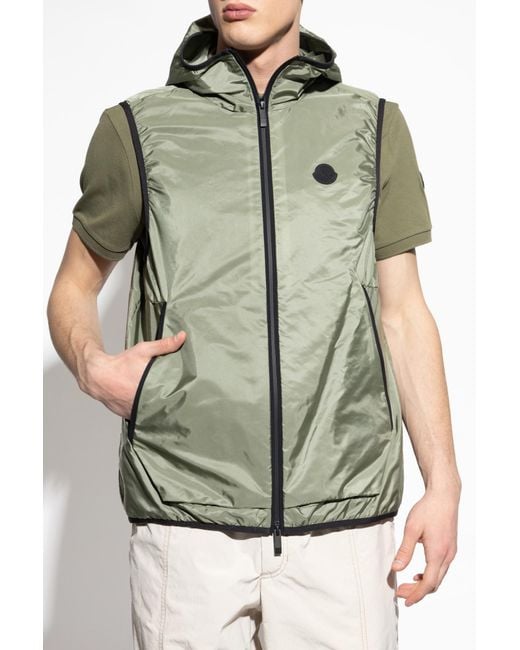 Moncler White Vest Moretan for men
