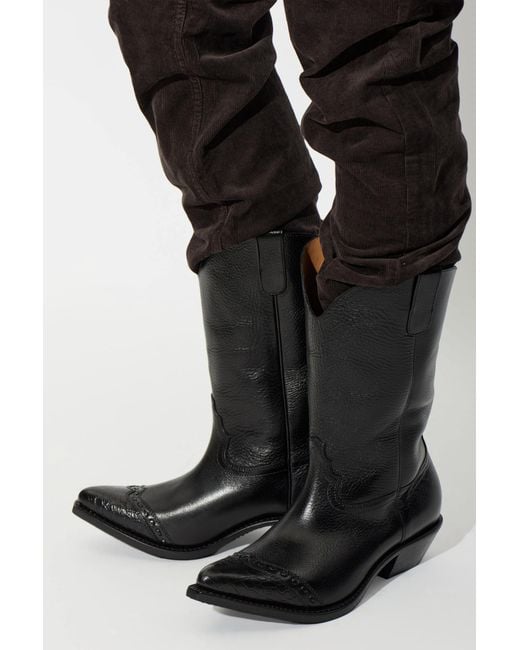 Our Legacy Black Heeled Boots 'Consultant' for men