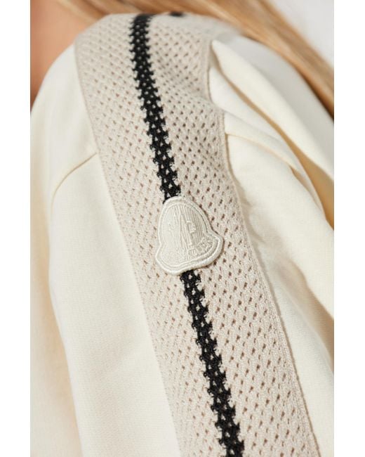 Moncler White Sweatshirt With Insert