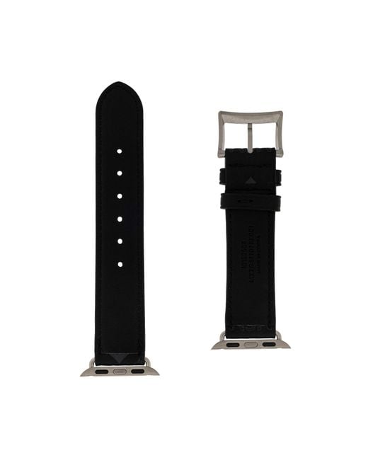 MCM Black Apple Watch Strap for men