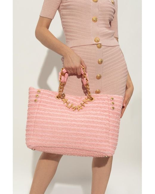 Balmain Pink 'Shopper' Bag