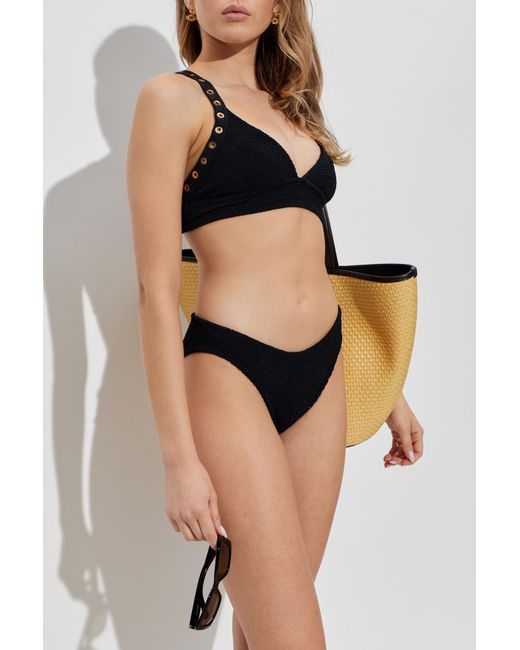 Hunza G Black Two-Piece Swimsuit "Tessa"