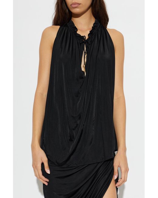 Balmain Black Oversized Top