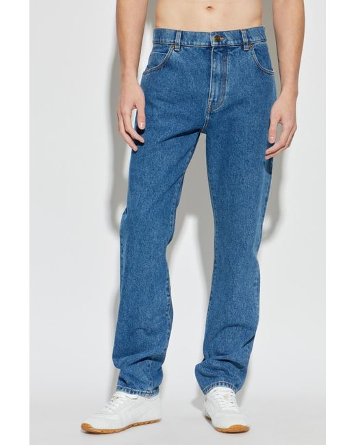 Balmain Blue Jeans With Slightly Tapered Legs for men