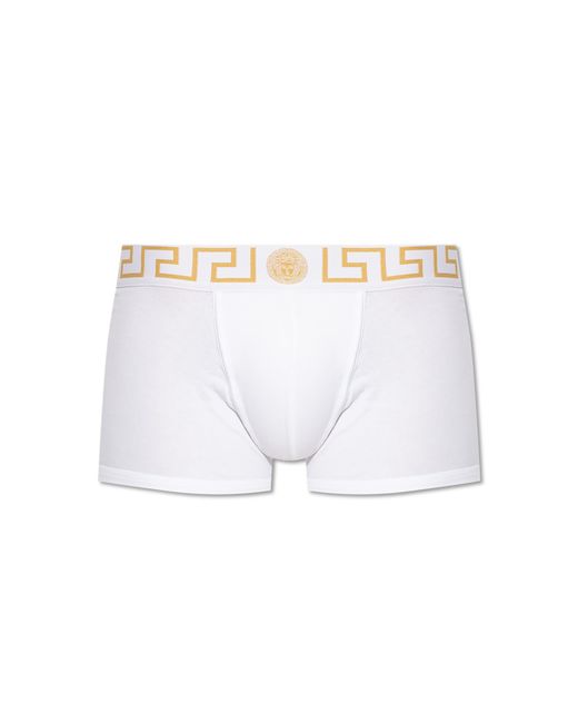 Versace White Cotton Boxers for men
