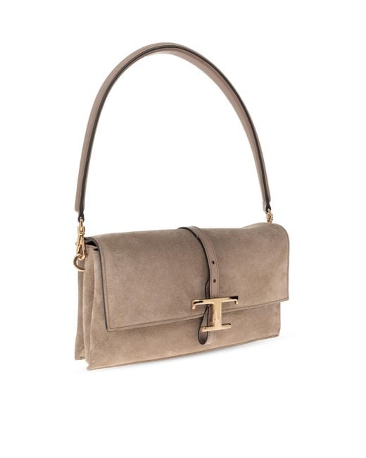 Tod's Blue Shoulder Bag 'T Timeless Mini'