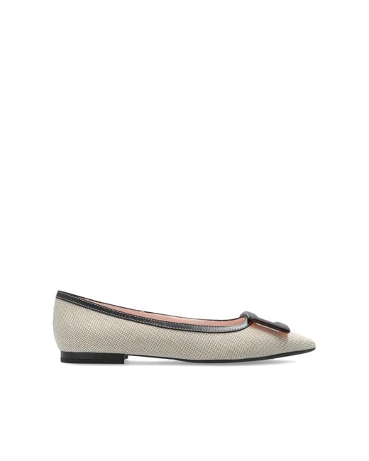 Roger Vivier Natural Gommettine Ballerinas