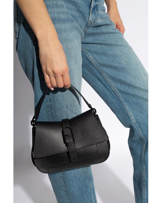 Furla Black 'flow Mini' Shoulder Bag,