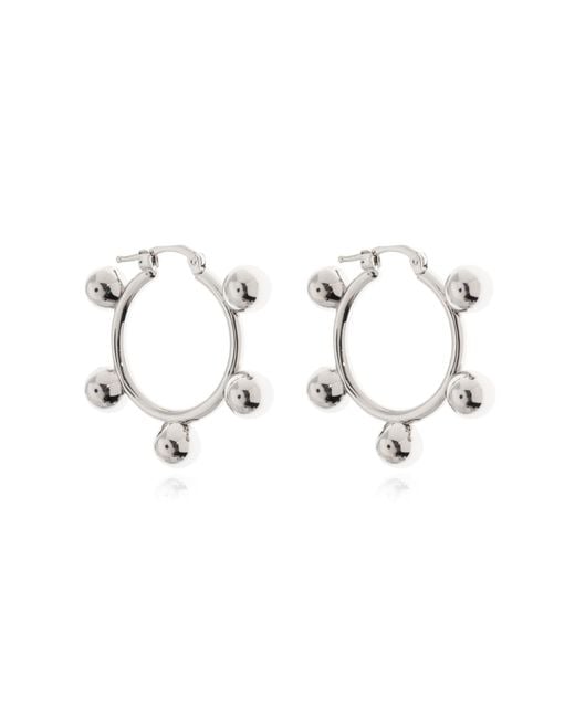 Jil Sander Metallic Brass Earrings
