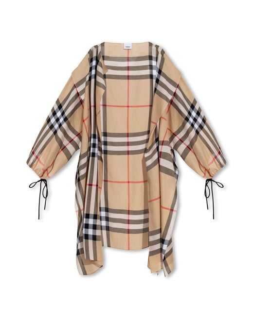Burberry Natural Checked Cape