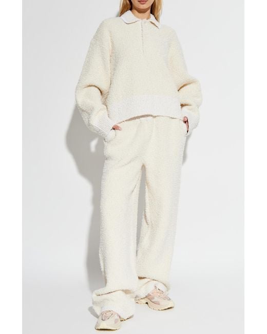 LACOSTE RUNWAY White Pants With Pockets