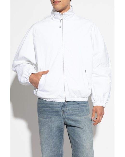 Courreges Blue Jacket With Logo for men