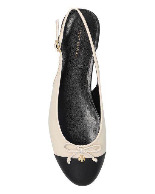 Tory Burch Natural Leather Ballet Flats