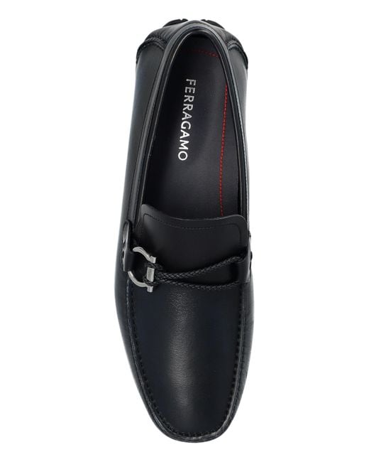 Ferragamo Black Loafers Front for men