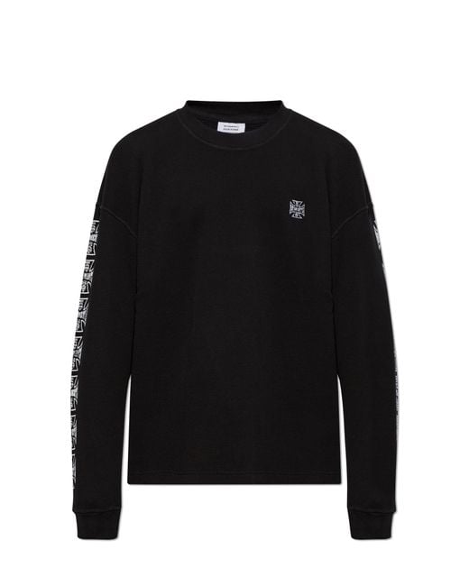 Vetements Black Sweatshirt With Logo for men