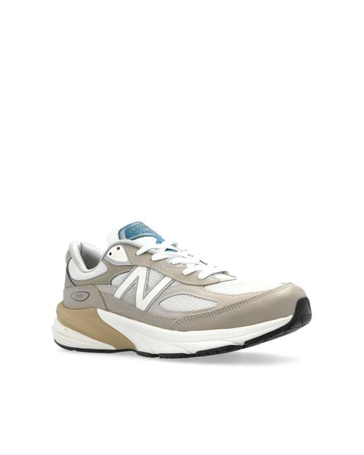 New Balance White Sports Shoes U990Mm6 for men