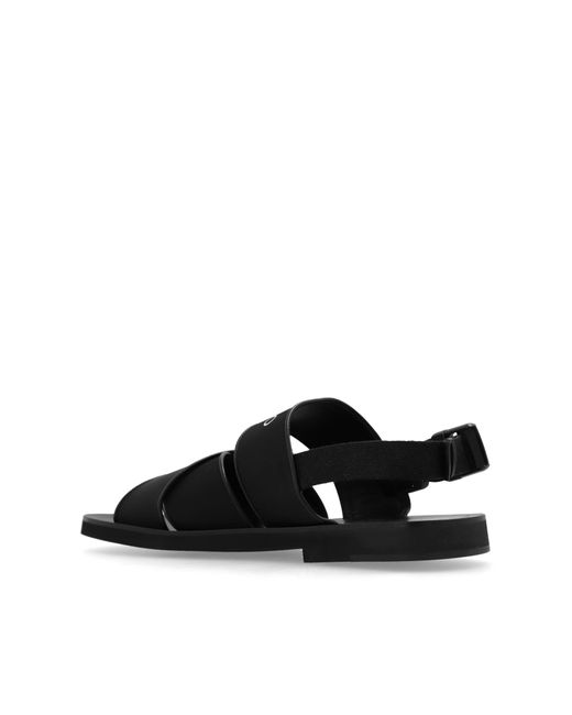 Jimmy Choo Black 'jude' Sandals With Logo, for men