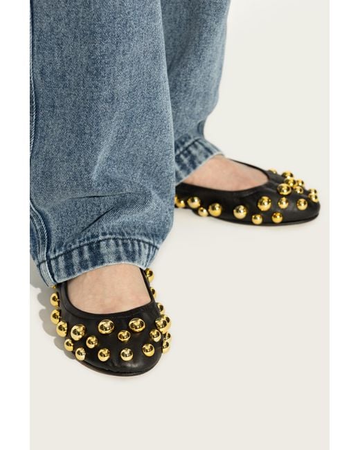 Isabel Marant Black Ballet Flats 'Belna'