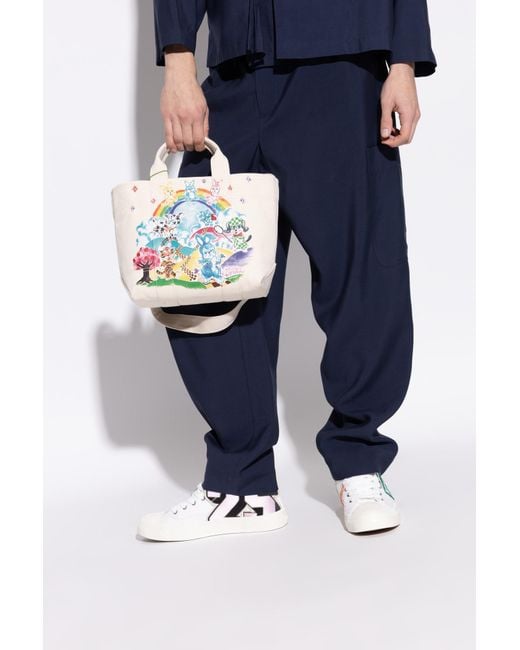 KENZO Blue 'Small' Handheld 'Shopper' Bag for men
