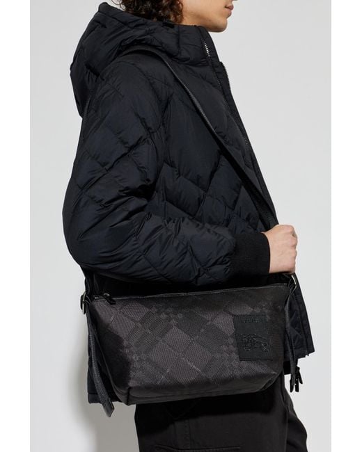 Burberry Black Shoulder Bag With Logo for men
