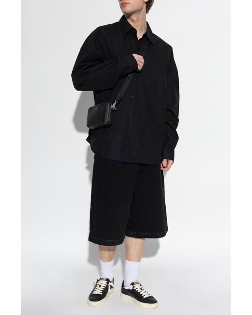 Entire studios Black Denim Shorts for men