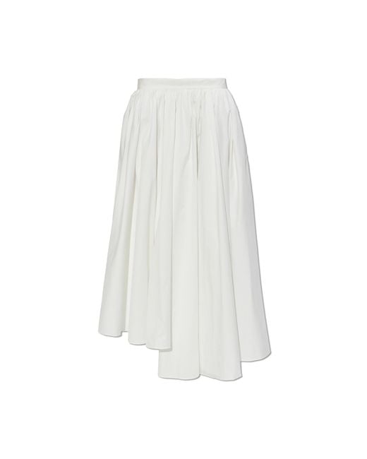 Self-Portrait White Asymmetrical Skirt
