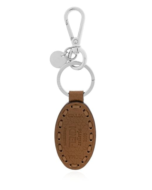 Fendi White Keychain, for men
