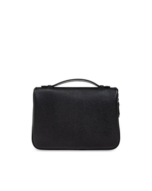 Dolce & Gabbana Black Leather Handbag, for men
