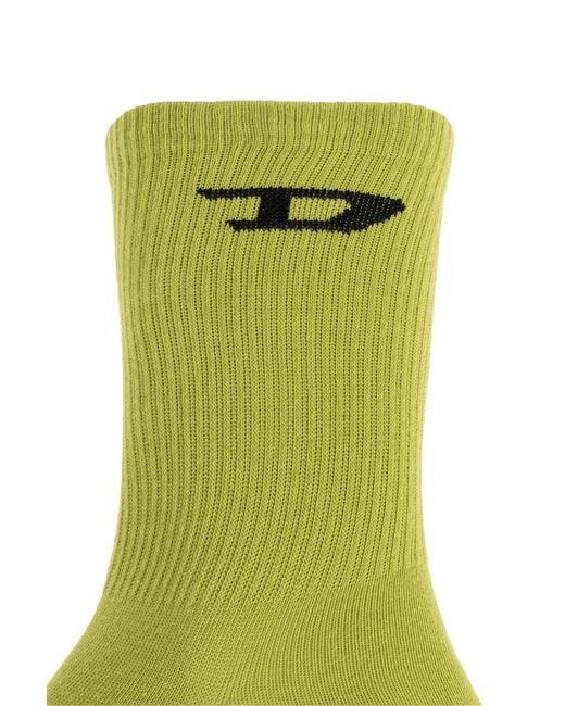 DIESEL Pink Three-Pack Of Socks 'Skm-D-Tennis-Crew' for men