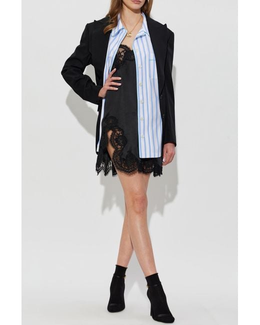 Dolce & Gabbana Blue Striped Pattern Shirt