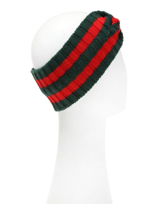 Vintage Gucci Striped Knit Headband in Red and Green s-l400.jpg main image 4
