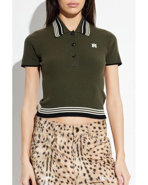 Amiri Natural Wool Polo