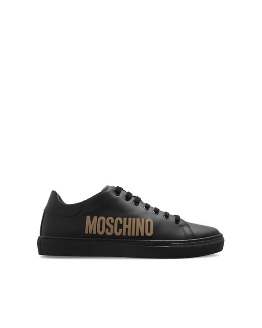 Moschino Black Sneakers With Logo for men