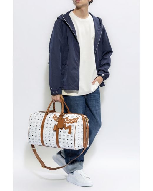 MCM White Patched T-Shirt for men