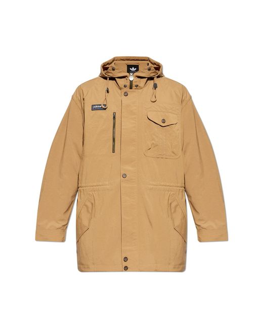 Adidas Originals Natural Jacket With Logo for men