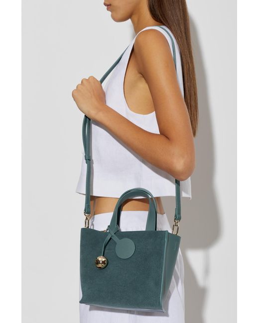 Furla Blue Leather 'Divide It Tote Mini' Bag