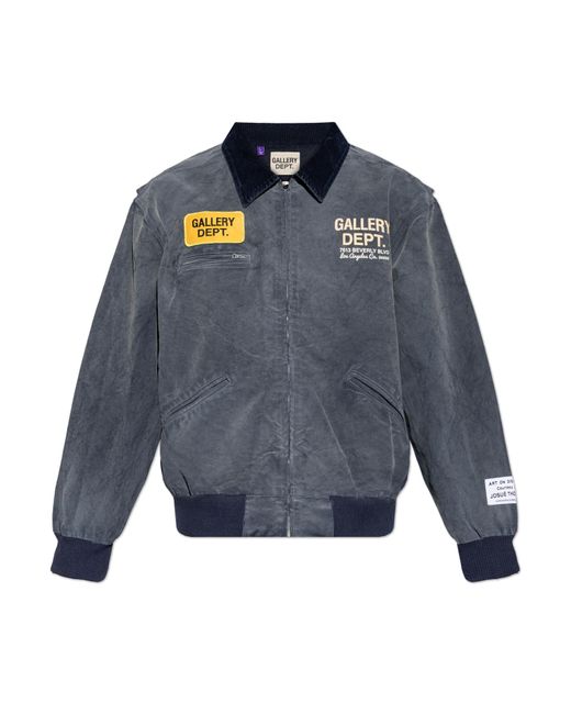 GALLERY DEPT. Blue Denim Jacket With Logo for men