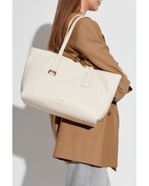 Furla Natural "Olivia Medium" Shopper Bag