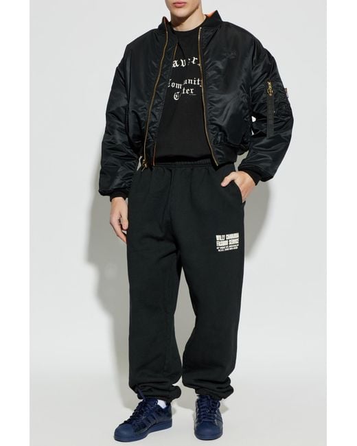 Willy Chavarria Black Kacey Sweatpants for men
