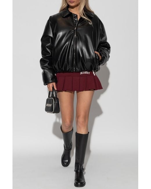 M I S B H V Red Logo Skirt