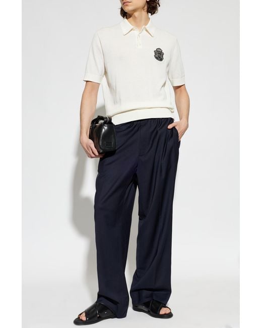Officine Generale Blue Trousers 'Nilson' for men