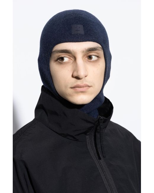 Acne Blue Wool Balaclava