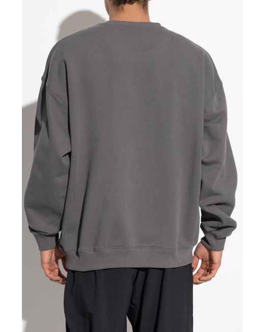 Y-3 Gray Oversize Sweatshirt for men