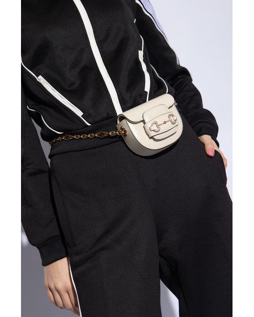 Gucci horsebit 1955 Belt Bag in White Lyst UK
