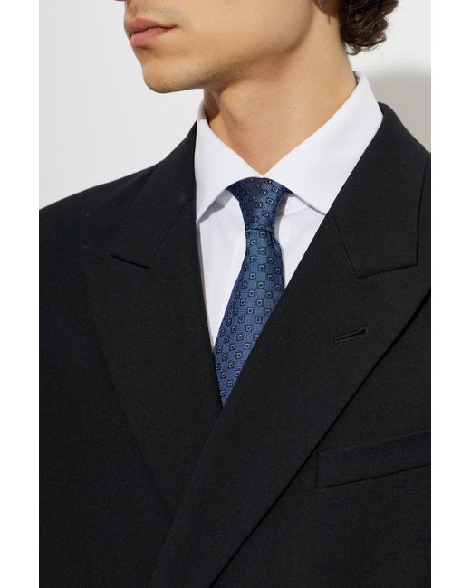 Ferragamo Blue Silk Tie for men